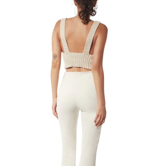 NWT. MVP WARDROBE MACARTHUR KNITWEAR Knit bra Crop Top - Picture 3 of 8